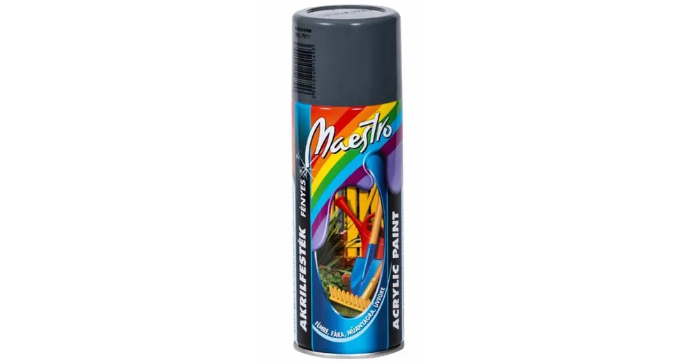 ACÉLSZÜRKE AKRIL FESTÉK SPRAY 400ML RAL 7011 MAESTRO 091989 Kiárusítás