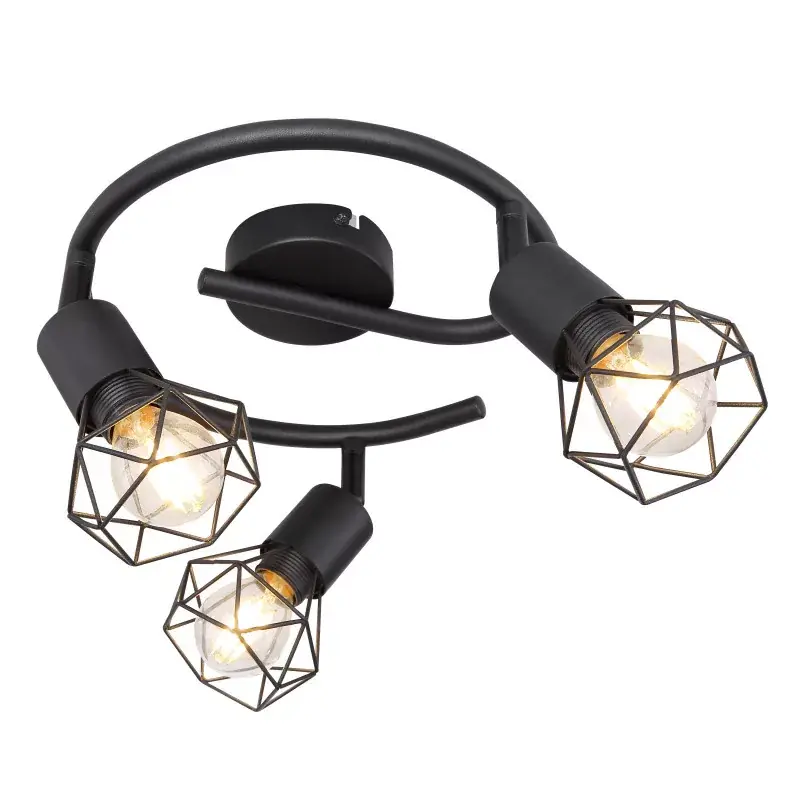 SPOTLÁMPA FÉM, FEKETE, FEKETE FÉM R@ Kedvezményes ár