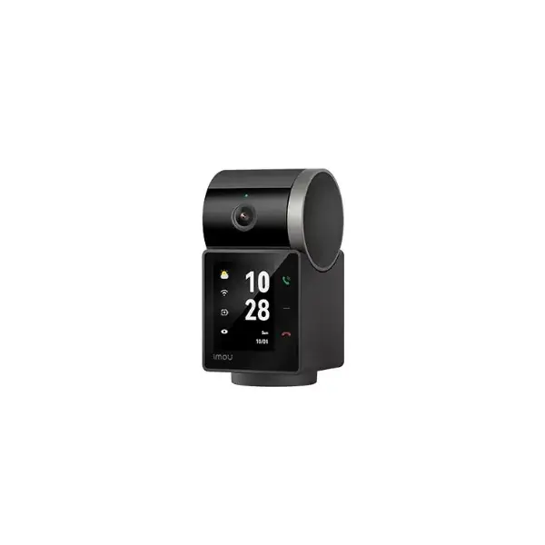 Szuper akció Imou IP wifi PT dómkamera - Rex VT (5MP, 3,6mm, beltéri, H265, IR20m, info kijelző, hívás,SD, mikrofon, hangszóró, 5VDC)