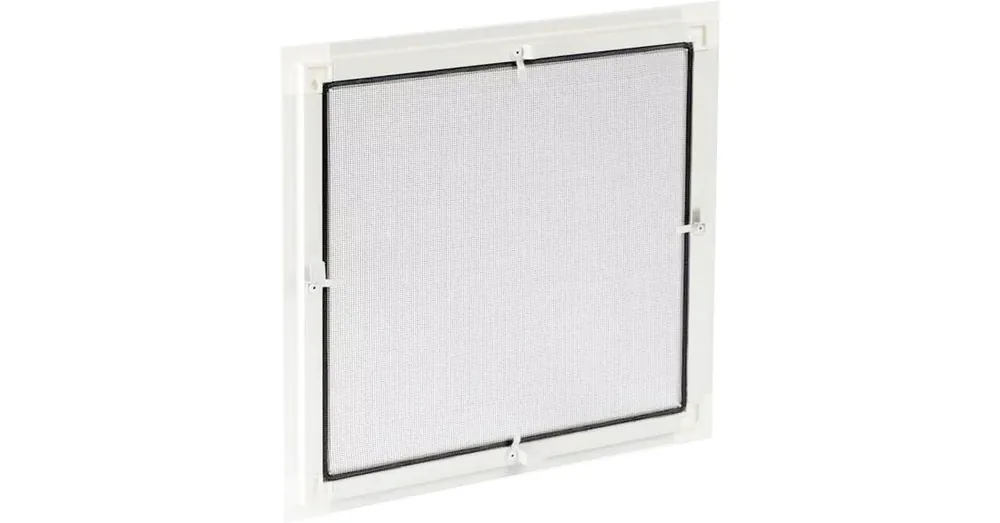 Prémium Fix szunyogháló 60x120 ablakhoz fehér aluminium kerettel,peremes