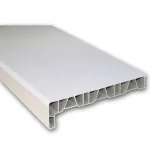 Műanyag párkány anyagában fehér 15 cm mélységű 60 cm hosszúságú kamrás szerkezetű külső belső használatra Ral 9016 Expressz szállítás