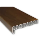 Műanyag párkány fóliázott dió 15 cm mélységű 60 cm hosszúságú kamrás szerkezetű csak belső használatra REN 9.2178007 116700 Exkluzív ajánlat