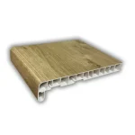 Műanyag párkány fóliázott irish oak 15 cm mélységű 150 cm hosszúságú kamrás szerkezetű csak belső használatra REN 9.3211005 114800/3211005 114800 Népszerű