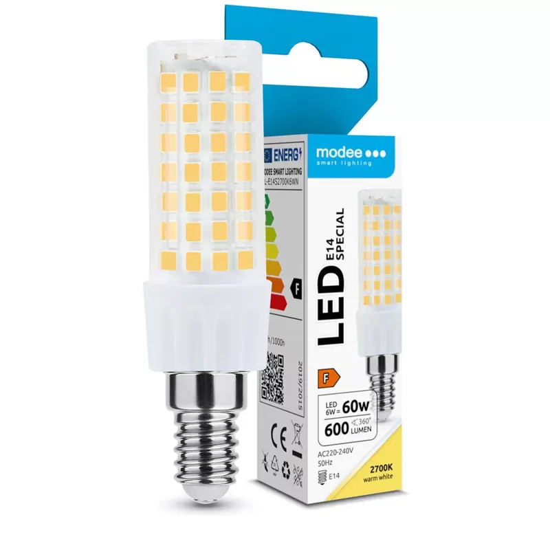 Modee Lighting LED Izzó Special Ceramic 6W E14 360° 2700K (600 lumen) ERP Exkluzív ajánlat