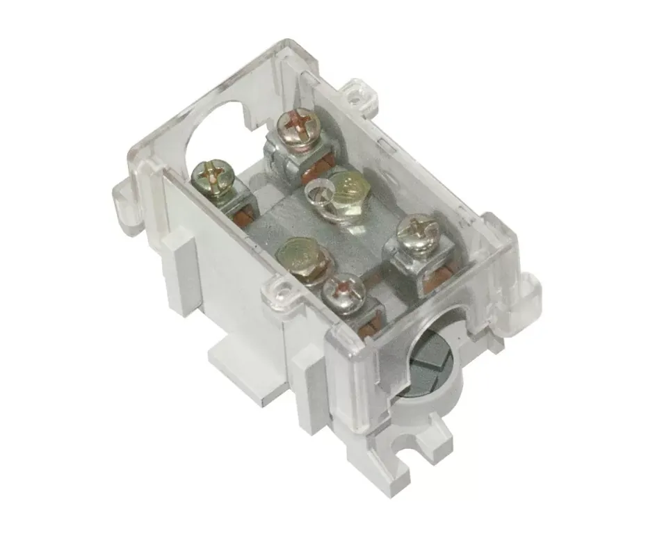 Árcsökkenés LG sorkapocs védőburkolattal, 1×16–25 mm², 101 A, 500 V, átlátszó