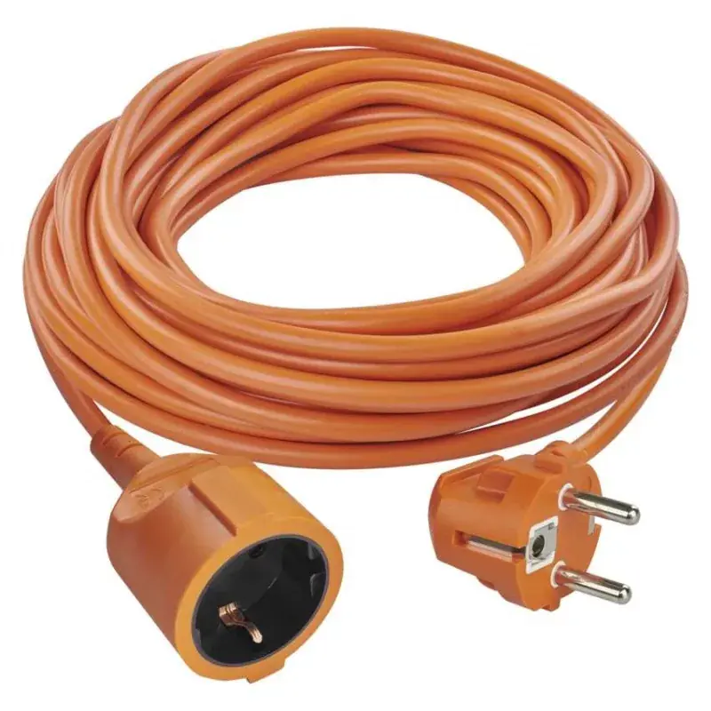 Különleges ajánlat Hosszabbító 15 m / 1 aljzat / narancssárga / PVC / 250 V / 1,5 mm2