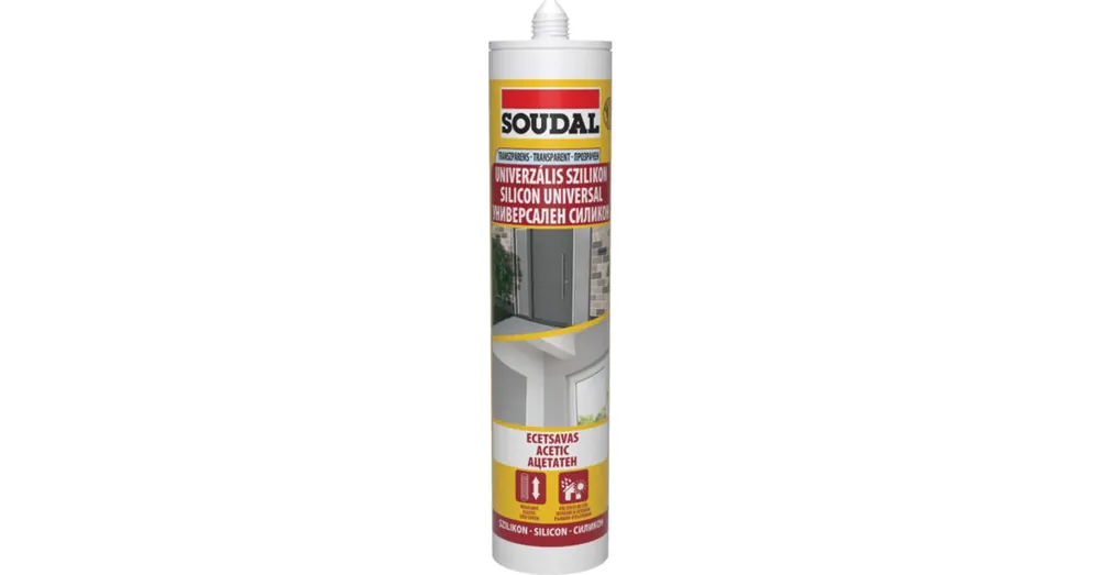 Különleges ajánlat Soudal univerzális sziloplast acetát, 280 ml színtelen