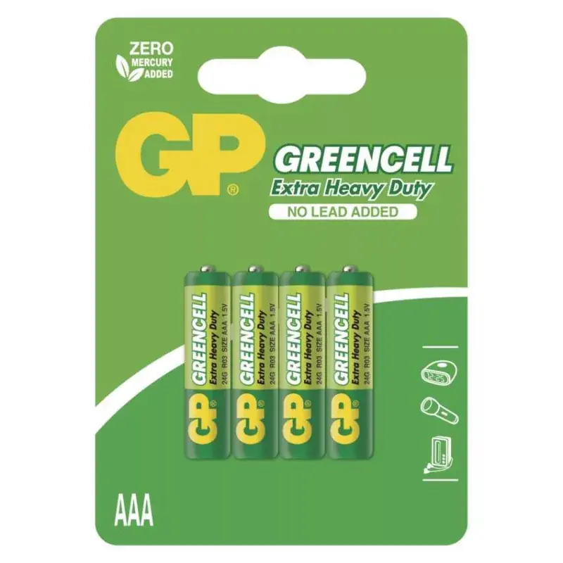 Árcsökkenés GP Greencell elem AAA 4db/bliszter
