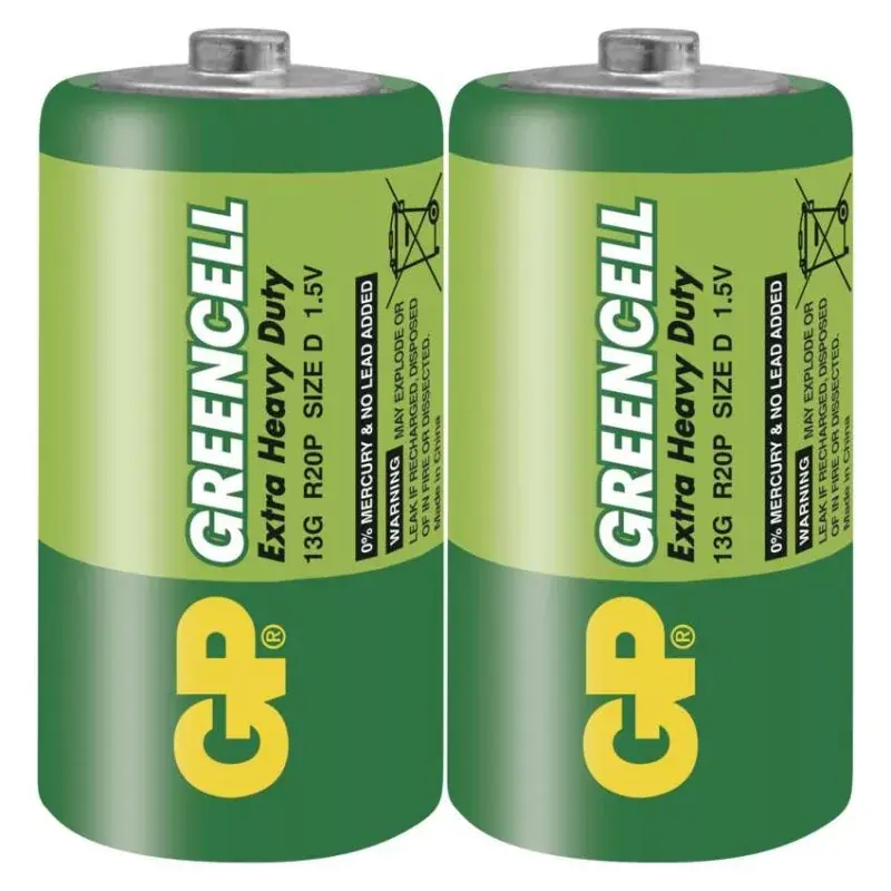 Alacsony ár GP Greencell elem D 2db/fólia