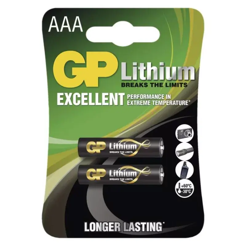 Rendeld meg most GP Lítium elem HR03 (AAA) 2db/bliszter