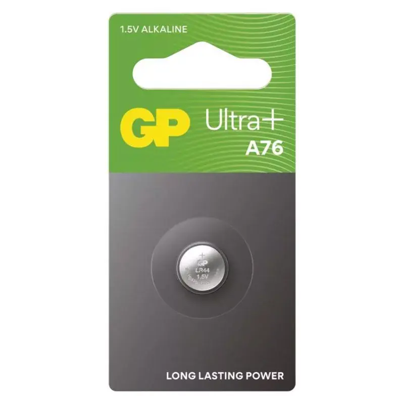 GP Ultra Plus Alkáli gombelem LR44 (A76F) 1db/bliszter Végkiárusítás