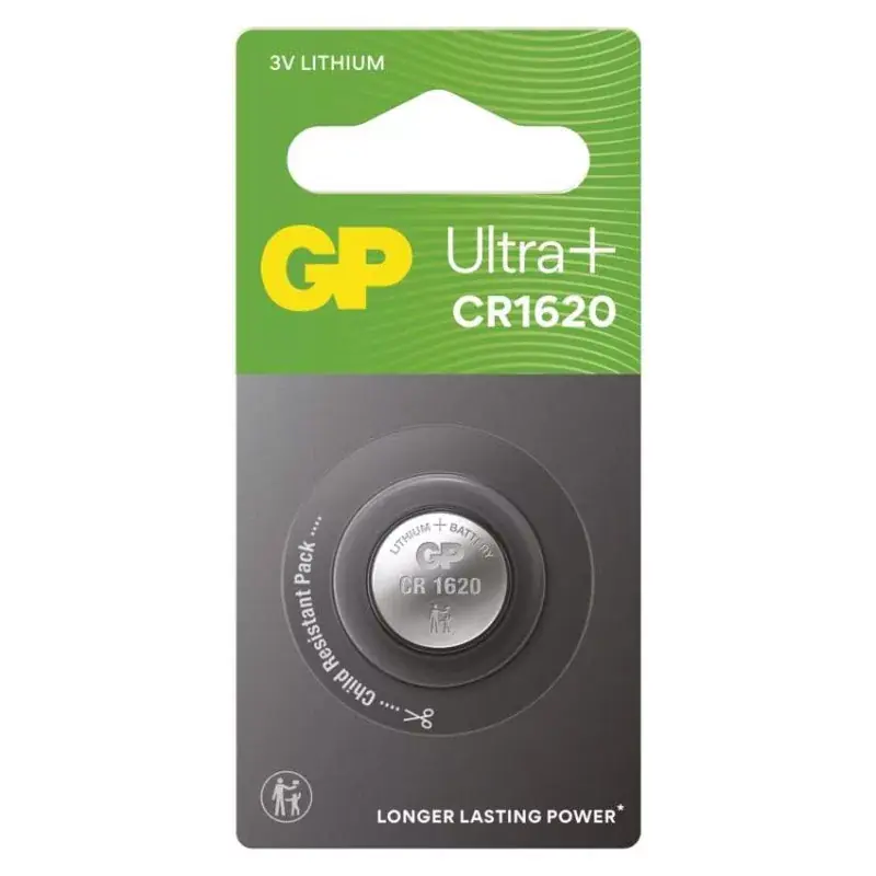 Azonnali szállítás GP Ultra plus Lítium gombelem CR1620 1db/bliszter