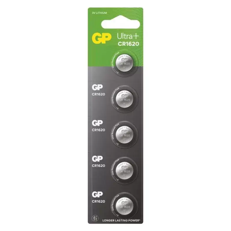 Azonnal elérhető GP Lítium gombelem CR1620 5db/bliszter