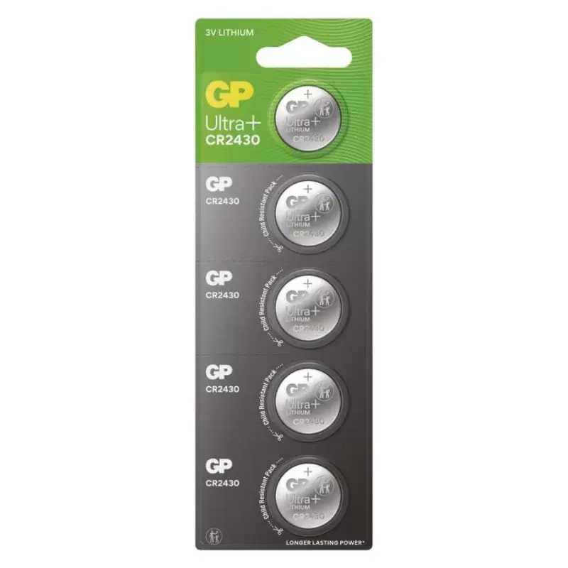 Biztonságos fizetés GP Ultra plus Lítium gombelem CR2430 5db/bliszter