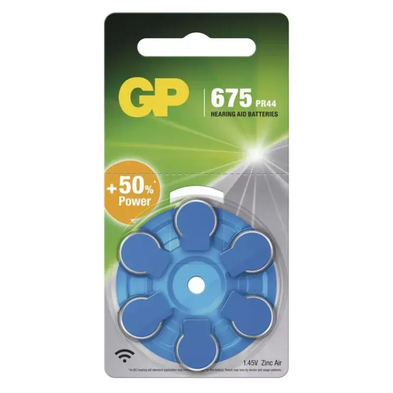 GP Gombelem hallókészülékekbe ZA675 6db/bliszter Biztonságos fizetés