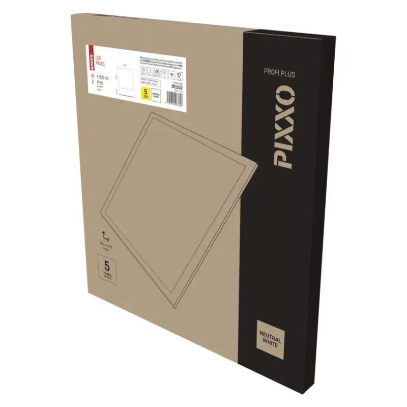 Szezonális akció EMOS LED panel PIXXO beépíthető 48W 4500lm IP65 term. fehér