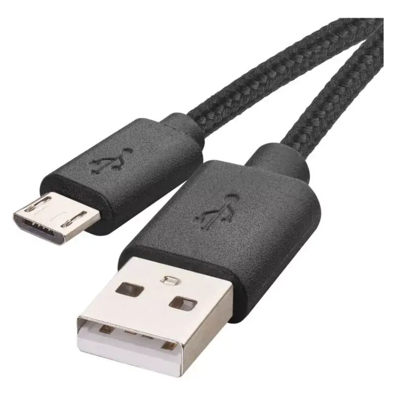 Azonnali szállítás Töltő- és adatkábel USB-A 2.0 / micro USB-B 2.0, 2 m, fekete