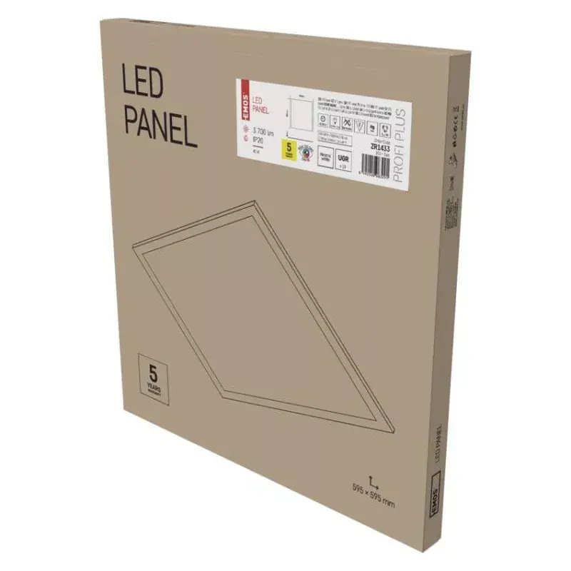 EMOS LED PANEL PROXO BEÉPÍTHETŐ 40 W NW IP20 UGR CRI>95 Vedd meg most