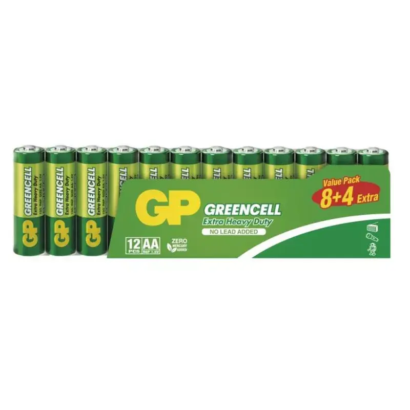 Azonnali szállítás GP Greencell elem AA 12db/fólia