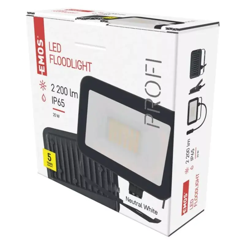 EMOS LED reflektor INOVO 20W 2200lm IP65 természetes fehér Azonnal elérhető