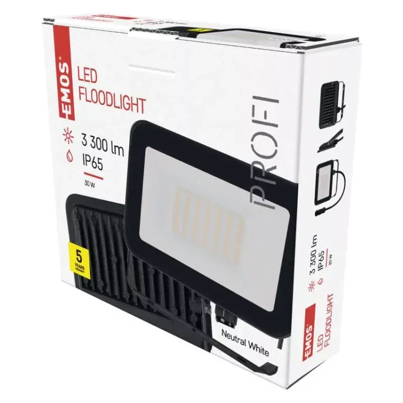EMOS LED reflektor INOVO 30W 3300lm IP65 természetes fehér Outlet