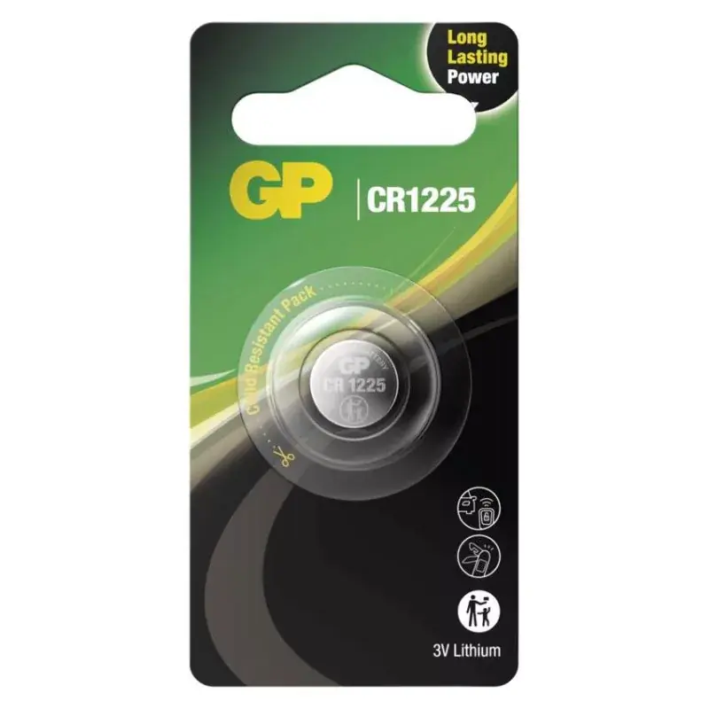 GP Lítium gombelem CR1225 1db/bliszter Vásárlói kedvenc