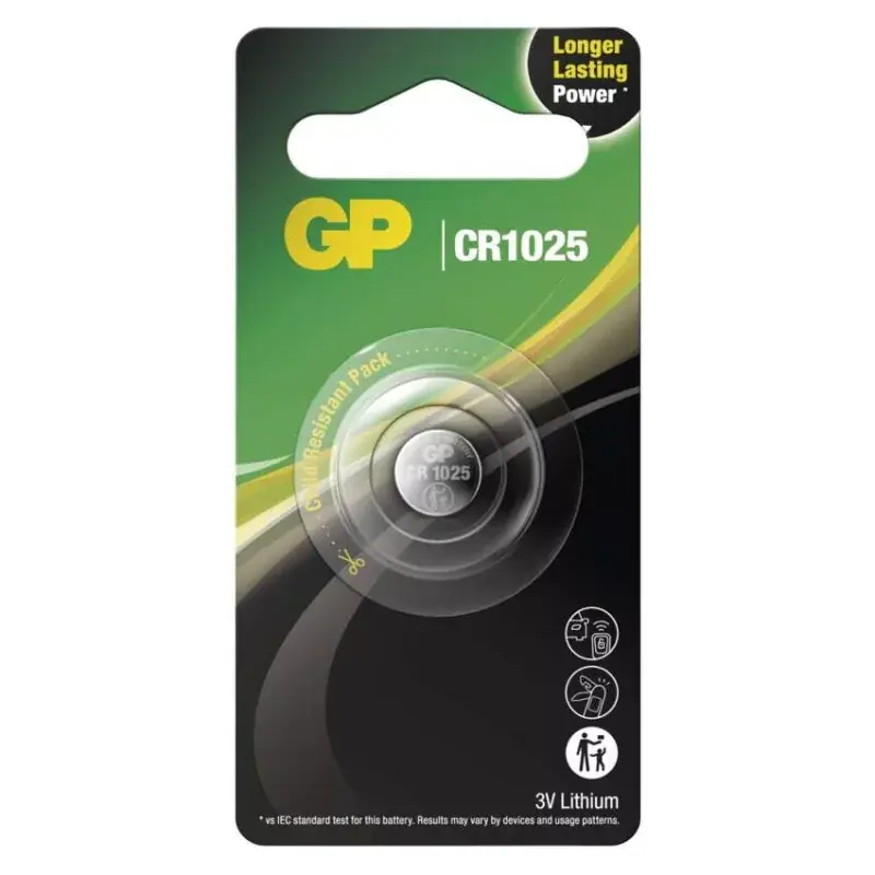 GP Lítium gombelem CR1025 1db/bliszter Kihagyhatatlan ajánlat