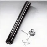 615700204 fekete fém kör asztalláb 705 mm Gyors szállítás