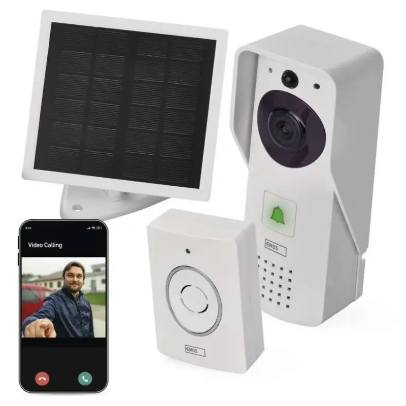 GoSmart Vezeték nélküli akkumulátoros video kaputelefon IP-09D wifivel és napelemmel Ajánlat