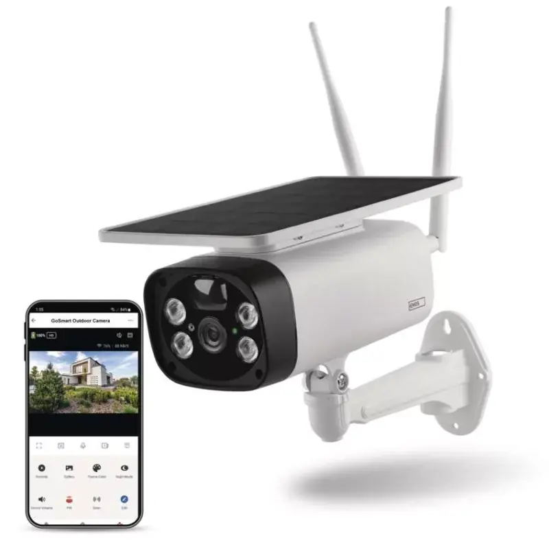 Végkiárusítás GoSmart Kültéri akkumulátoros kamera IP-600 EYE wifivel és napelemmel