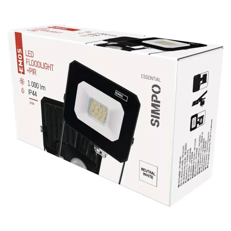 Vedd meg online LED reflektor SIMPO PIR 10 W természetes fehér