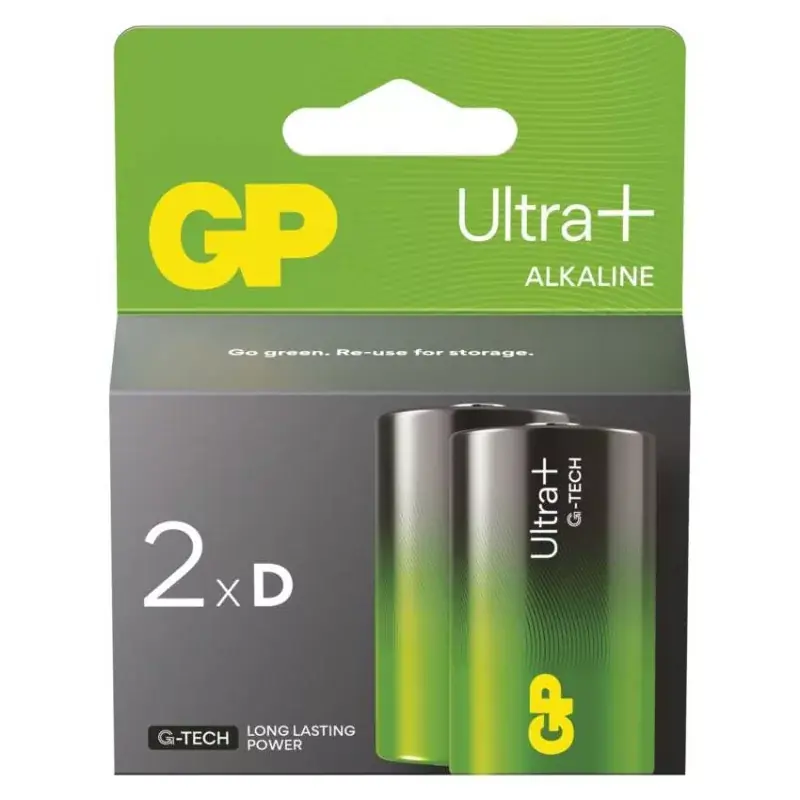 GP Ultra Plus Alkáli elem LR20 (D) 2db Ne maradj le