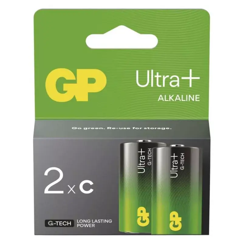 GP Ultra Plus Alkáli elem LR14 (C) 2db Újdonság