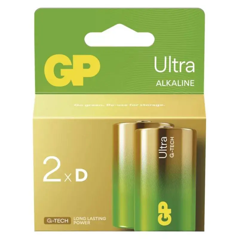 Rendeld meg most GP Ultra Alkáli elem LR20 (D) 2db