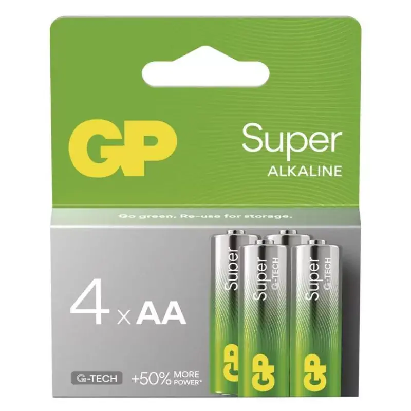 Rendeld meg most GP Super Alkáli elem AA 4db