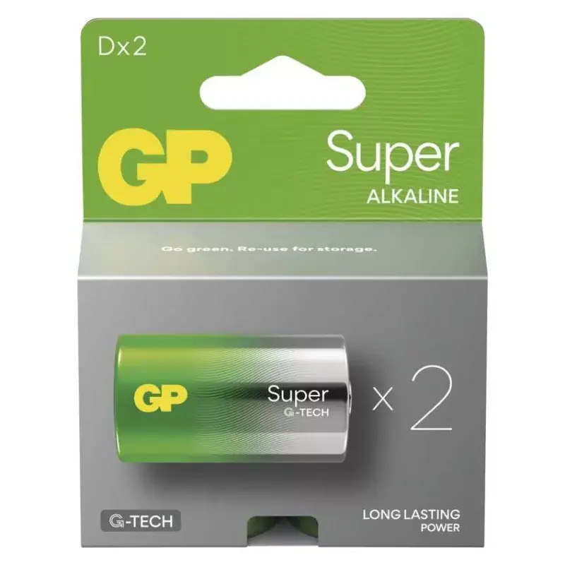 Expressz kézbesítés GP Super Alkáli elem LR20 (D) 2db