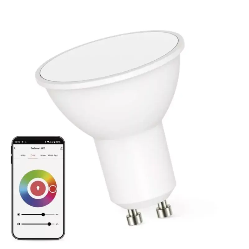 Vásárlói kedvenc LED izzó GoSmart MR16 / GU10 / 4,8 W (35 W) / 400 lm / RGB / dimmelhető / Zigbee