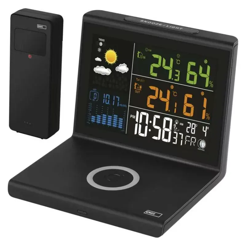 Kiárusítás E8010 Időjárás állomás vezeték nélküli töltéssel
