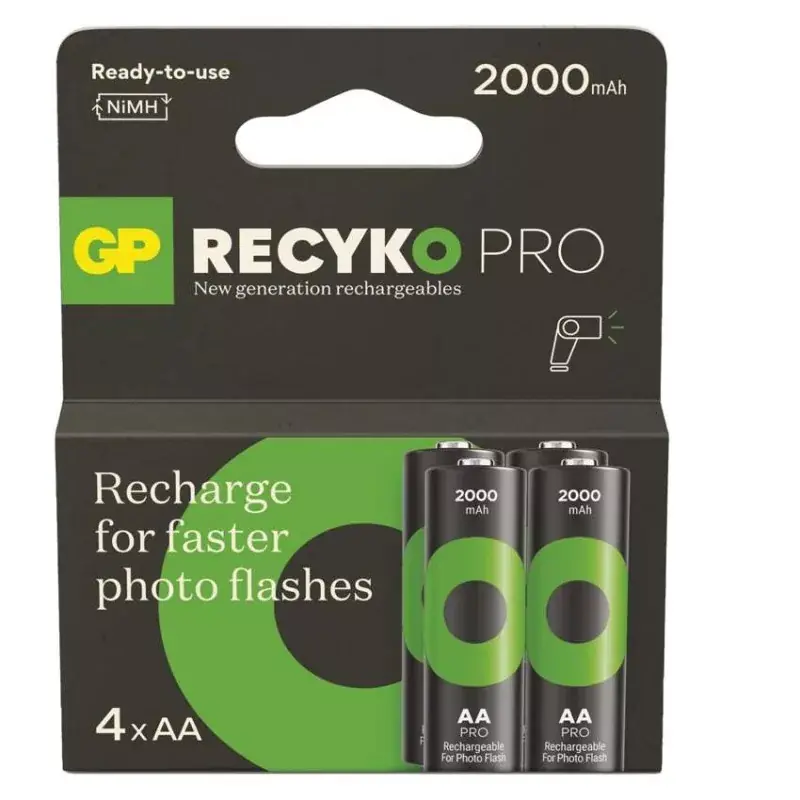 GP ReCyko Pro Photo Flash NiMH Akkumulátor HR6 (AA) 4db Gyors szállítás
