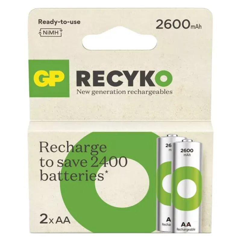 Legkelendőbb GP ReCyko NiMH Akkumulátor HR6 (AA) 2600mAh 2db