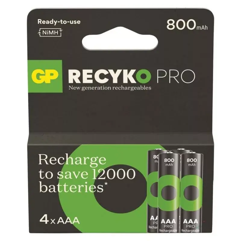 Expressz kézbesítés GP ReCyko Pro NiMH Akkumulátor HR03 (AAA) 4db