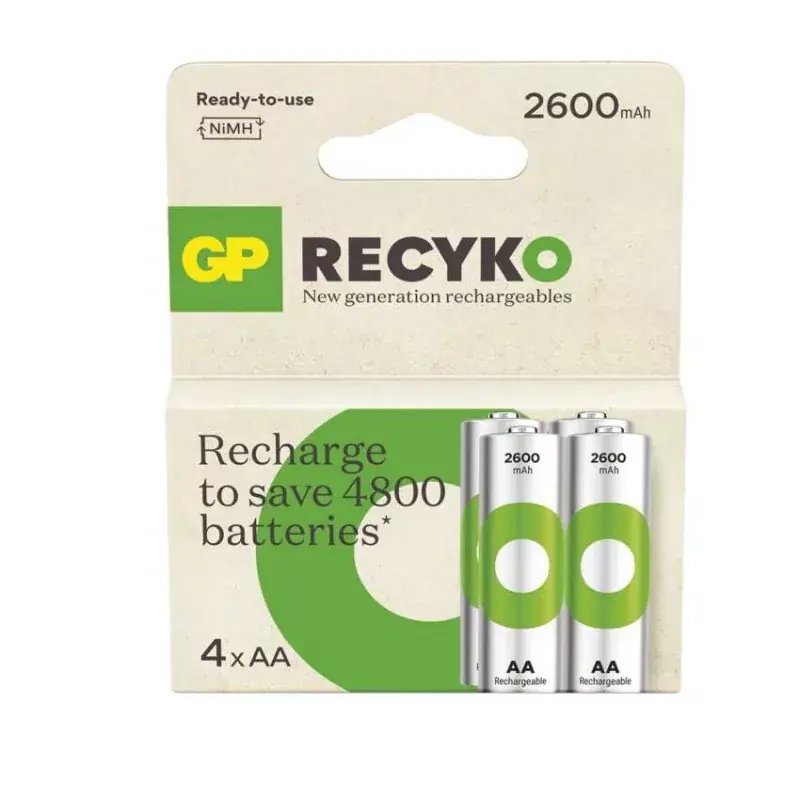 GP ReCyko NiMH Akkumulátor HR6 (AA) 2600mAh 4db Legnépszerűbb