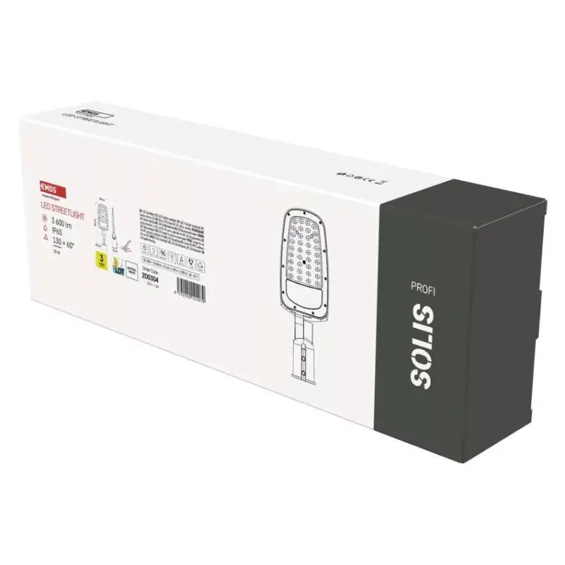 Bestseller LED-es közvilágítási lámpatest SOLIS 30W, 3600 lm, semleges fehér