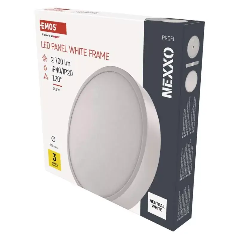 Vedd meg most LED-es felületi lámpatest NEXXO, kerek, fehér, 28,5W, semleges fehér