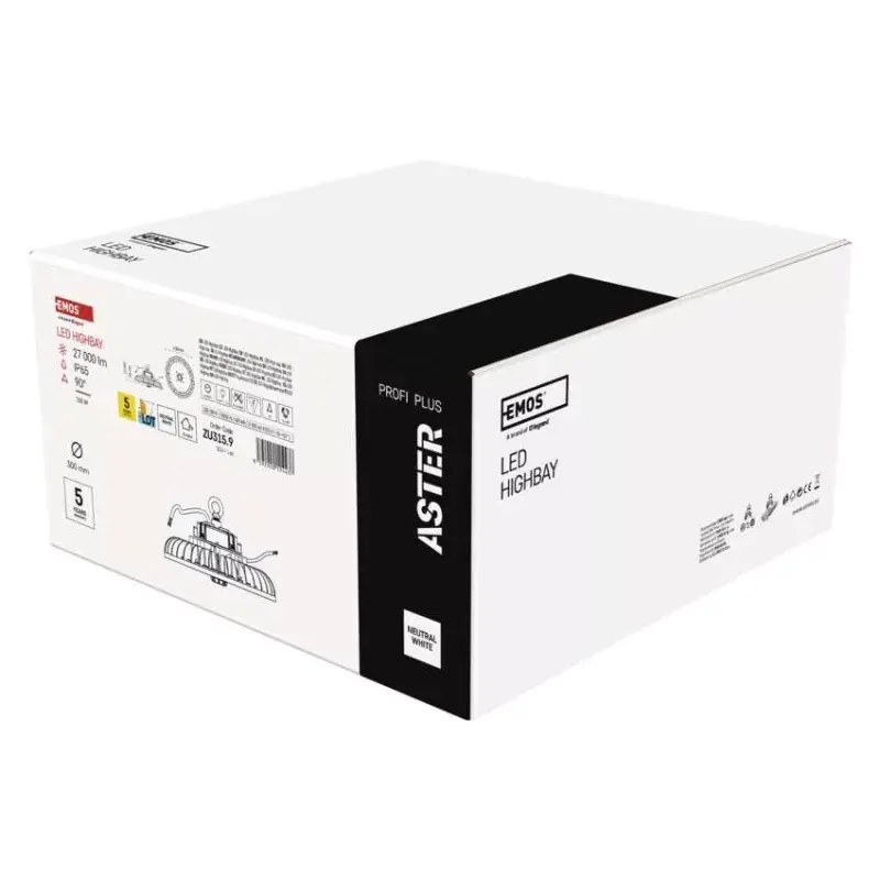 EMOS LED HIGHBAY ipari mennyezeti lámpa ASTER 150W IP65 90° Gyors szállítás