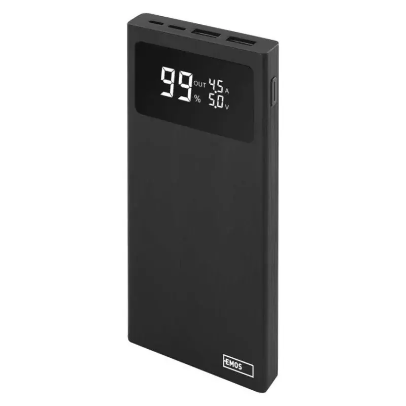 EMOS Powerbank BETAQ 10, 10 000 mAh, 22,5 W, fekete Azonnali szállítás