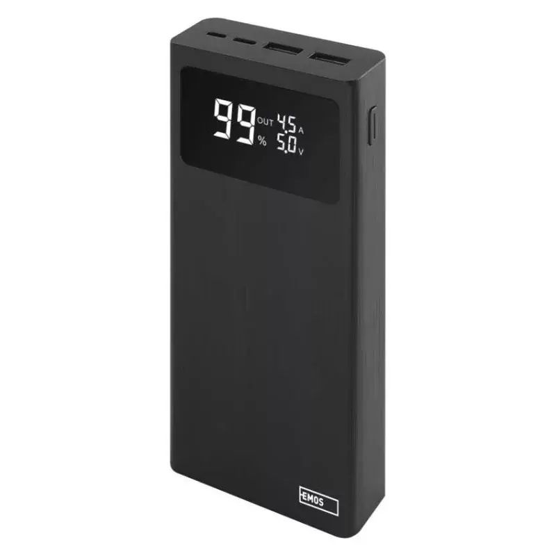 EMOS Powerbank BETAQ 20, 20 000 mAh, 22,5 W, fekete Rendeld meg most