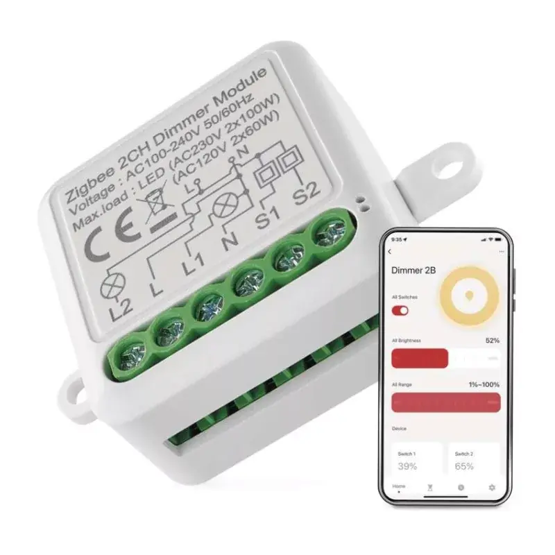 GoSmart fényerőszabályozó modul IP-2112DZ, ZigBee, 2 csatornás Biztonságos fizetés