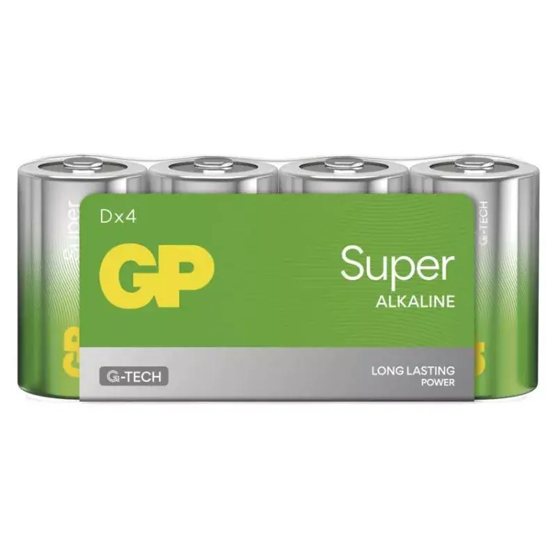 Gyors kiszállítás GP Super Alkáli elem D 4db/fólia