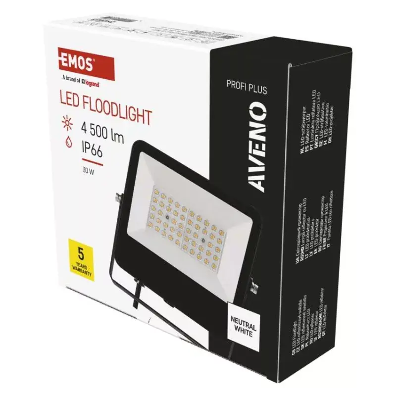 Biztonságos vásárlás EMOS AVENO LED reflektor 30W 4 500lm természetes fehér